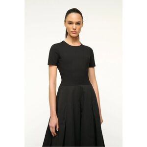 STAUD Hopper Dress Black Brand New